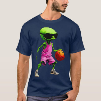 T-shirt Aliens Basketball / Basketball joueur Alien T-Shir
