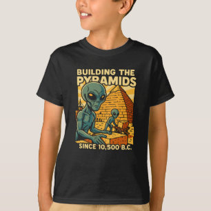 T-shirt Aliens Construction Pyramides Pyramides Constructi