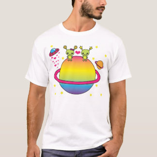 T-shirt Aliens mignons de Kawaii