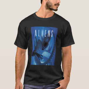 T-shirt Aliens Xenomorph Lumière Bleue