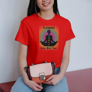 T-shirt "Aligner l'âme du corps" Méditation Chakra & Yoga