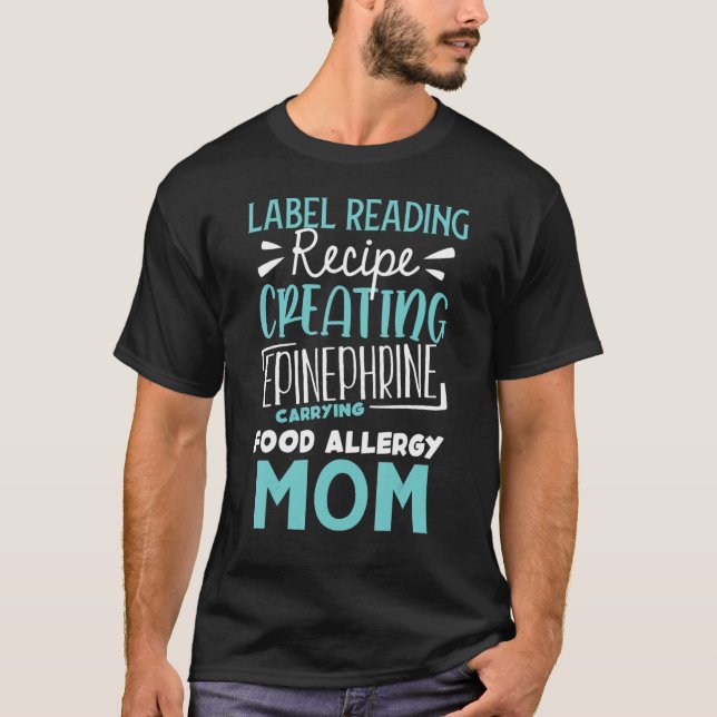 T-shirt Alimentation Allergie Sensibilisation Maman Recett (Devant)