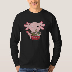 T-shirt Alimentation Axolotl Ramen Japonais Nourriture Kaw