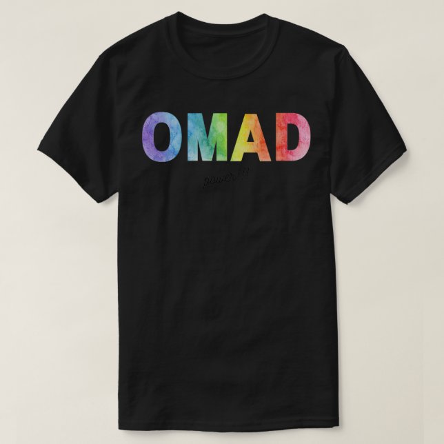 T-shirt Alimentation OMAD impression de jeûne intermittent (Design devant)