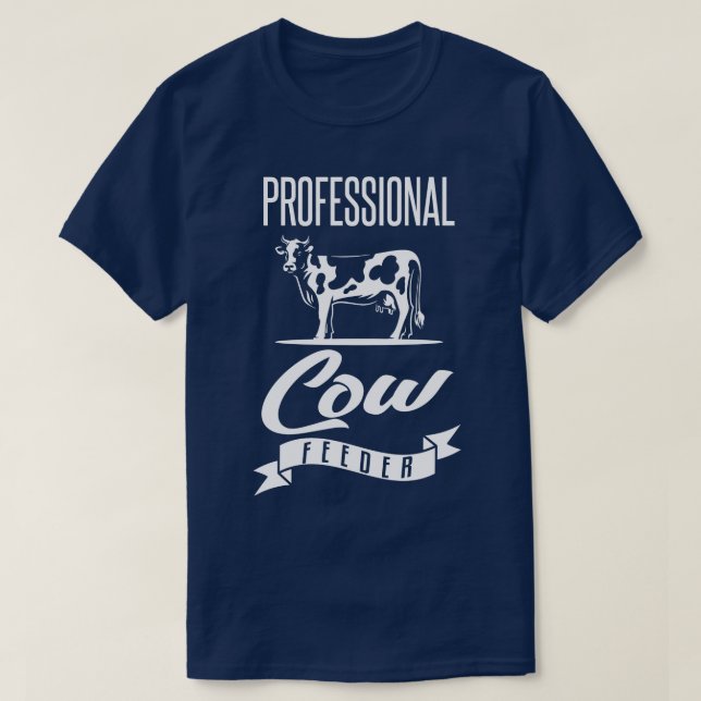 T-shirt Alimentation professionnelle pour vache (Design devant)