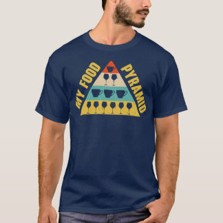 T-shirt Alimentation Pyramide Café Vin Boire