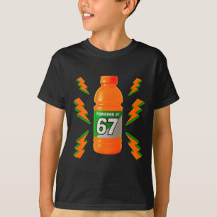 T-shirt Alimenté par 67 Aura Énergie Drôle 6 7 Mème Six Se