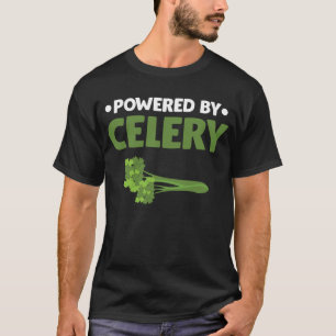 T-shirt Alimenté par Celery Green Juice Food Veggie amour