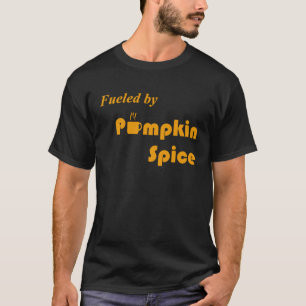 T-shirt Alimenté Par Citrouille Spice Fall Fun Café