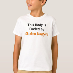 T-shirt Alimenté par des nuggets de poulet