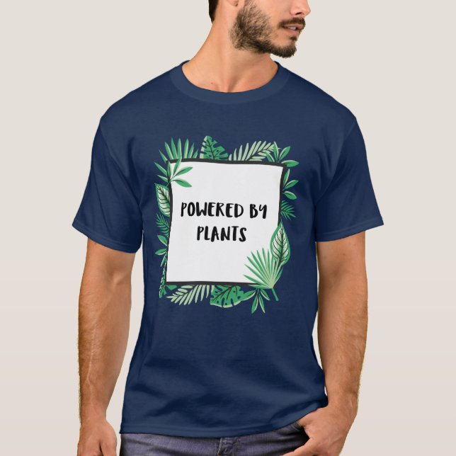 T-shirt Alimenté Par Des Plantes (Devant)