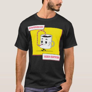T-shirt Alimenté Par Du Café Glacé