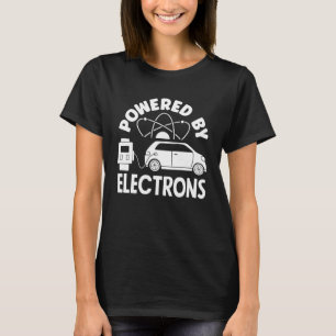 T-shirt Alimenté par Electrons Batterie Véhicule électriqu