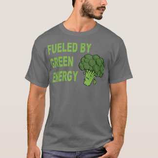 T-shirt Alimenté par Green Energy Funny Végétarien ou végé