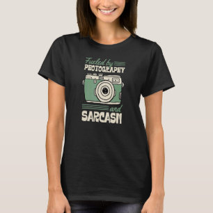 T-shirt Alimenté Par La Photographie Et Sarcasme Sassy Pho
