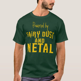T-shirt Alimenté Par La Poussière Et Le Métal Fraisés —
