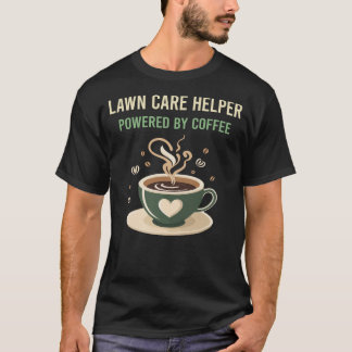 T-shirt Alimenté Par L'Aide Pour L'Entretien De La Pelouse