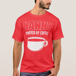 T-shirt Alimenté par le café Cadeau pour amateur de café d