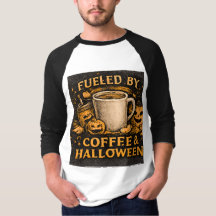 Alimenté par le café et graphique drôle d'Hallowee