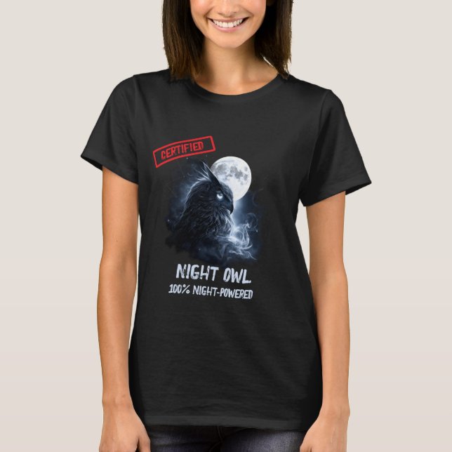 T-shirt Alimenté par le clair de lune (Devant)