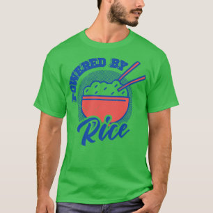 T-shirt Alimenté Par Le Riz Asiatique Amateur De Nourritur