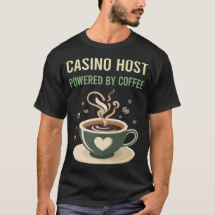 T-shirt Alimenté Par L'Hôte Coffee Casino