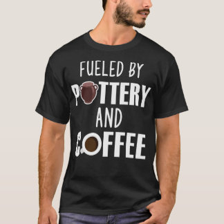 T-shirt Alimenté Par Poterie Et Potters Lover Café Don 1