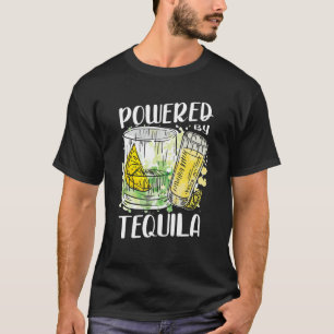 T-shirt Alimenté Par Tequila Mexicaine Alcoholic Tequila D