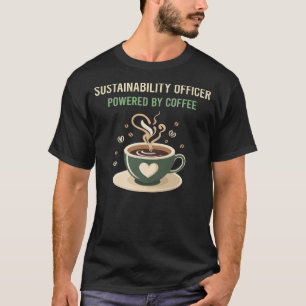 T-shirt Alimenté Par Un Agent De Viabilité Du Café