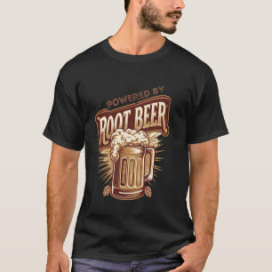 T-shirt Alimenté par une boisson de root beer drôle de boi