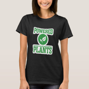 T-shirt Alimenté Par Végétarien Plante Végétarien Végétari
