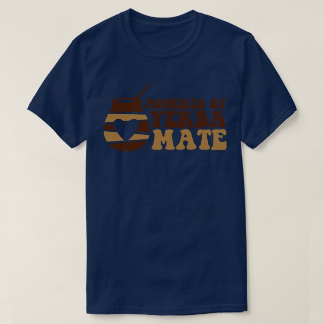 T-shirt Alimenté Par Yerba Mate (Design devant)