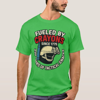 T-SHIRT ALIMENTÉE PAR DES CRAYONS 250 ANS DE SNACKS TACTIQ