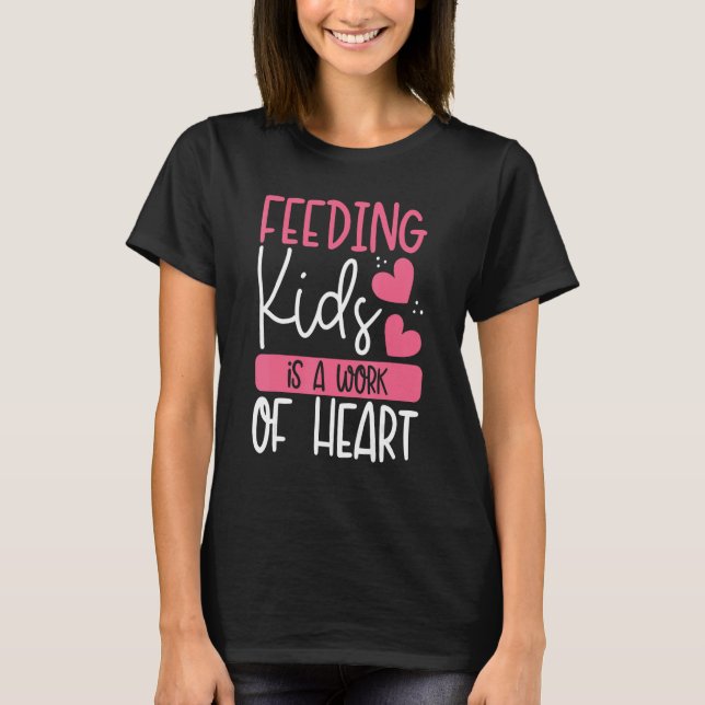 T-shirt Alimenter Les Enfants Est Une Oeuvre De Coeur u201 (Devant)