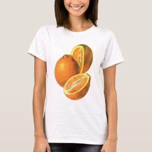 T-shirt Aliments Anciens, Oranges Fraîches Biologiques Sai