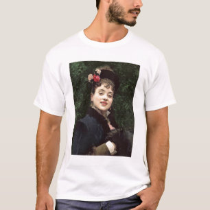 T-shirt Aline Masson, le modèle de l'artiste (huile sur l