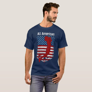 T-shirt All-American Basketball Vintage en détresse 2