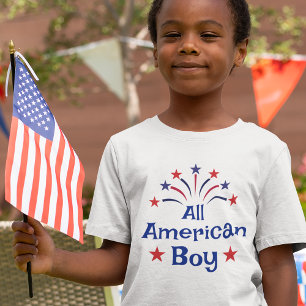 T-shirt All American Boy 4 juillet Kid