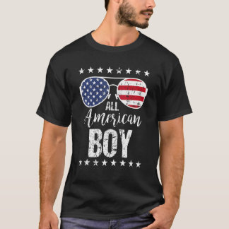 T-shirt All American Boy 4th Of July Sunglasses Boys Kids