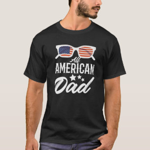 T-shirt All American Dad 4Th Of July Family Matching Sungl