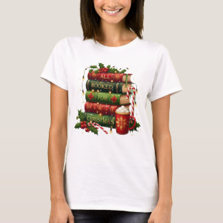 T-shirt All Booked for Christmas | Cozy Holiday Book Lover
