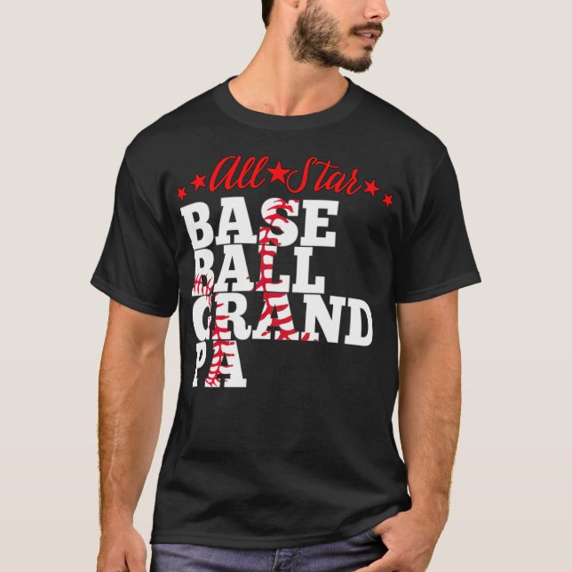 T-shirt All Star Baseball Grand-pa Baseball américain (Devant)