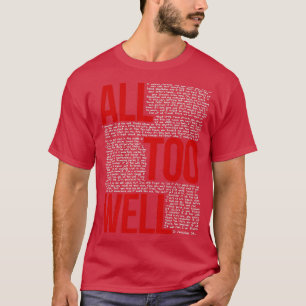 T-shirt All Too Well (toutes les paroles) en noir 
