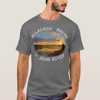 T-shirt Allagash Maine Moosetown Sunrise
