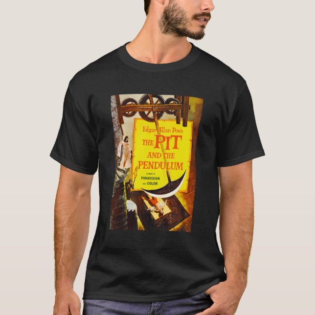 T-shirt Allan Poe Pit Et Pendulum Halloween Horror Film (Devant)