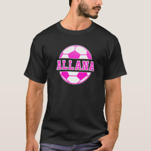 T-shirt Allana Nom Filles Football Jouer Football Sport Ve