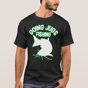 T-shirt Allant cruches pêche poisson-chat cruche pêcheur i