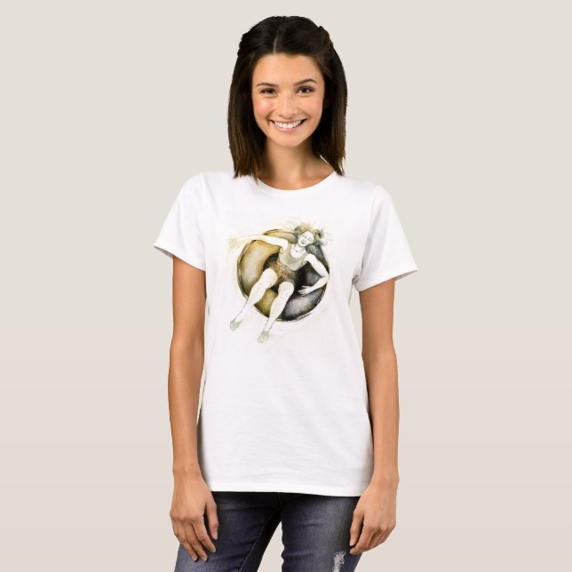T-shirt allé de tuyauterie (Devant entier)
