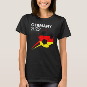 T-shirt Allemagne 2022 Soccer Team Allemand Drapeau Hommes