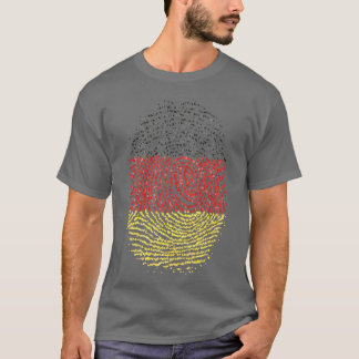 T-shirt Allemagne Allemagne Allemagne Allemande Empreinte 